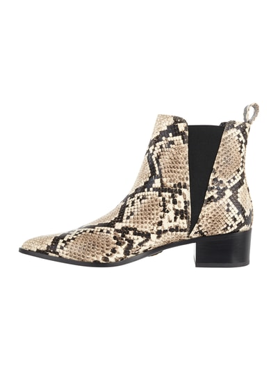 Buffalo Chelsea Boots in Snake-Optik Beige 4