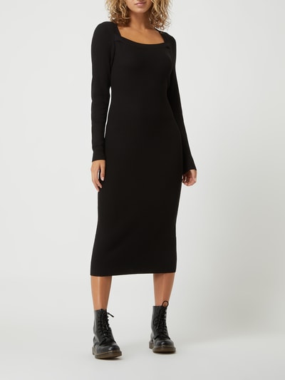 URBAN CLASSICS Kleid mit Rippenstruktur  Black 1