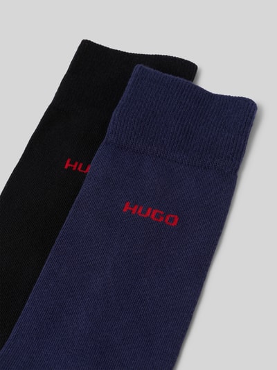 HUGO Kousen van katoenmix, per 2 paar Marineblauw - 2