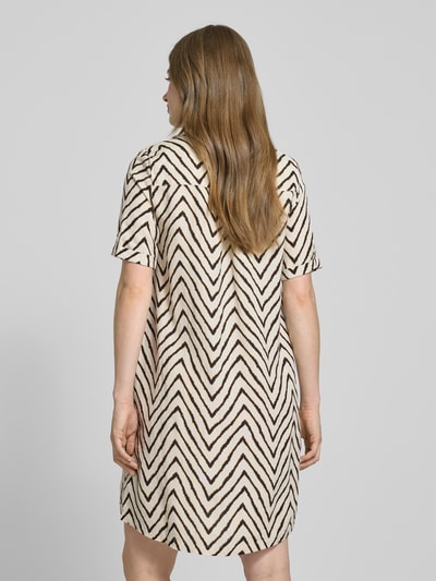 Tom Tailor Flatteuze mini-jurk met steekzakken opzij Beige - 5