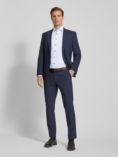 OLYMP Level Five Slim Fit Businesshemd aus feiner Baumwolle mit extralangem Arm Modell 'NEW YORK' Bleu 1