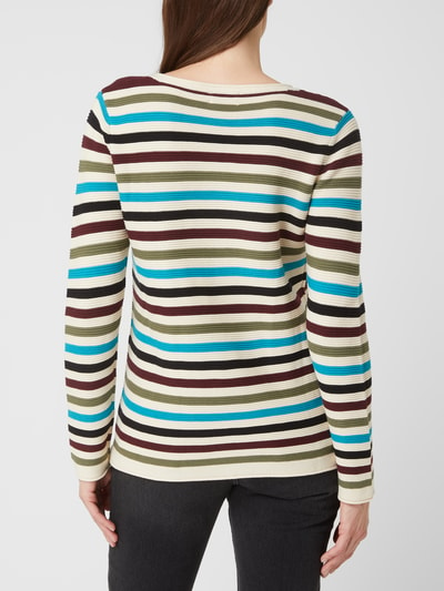 Tom Tailor Pullover mit Streifenmuster Offwhite 5