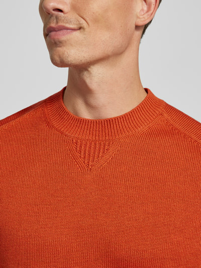 ARMANI EXCHANGE Gebreide pullover met ribboorden Oranje - 3