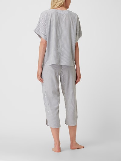 Donna Karan Pyjama aus Seersucker  Black 4