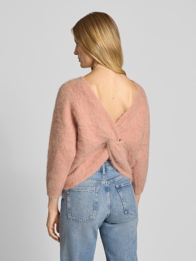 Bash Sweter z dzianiny w stylu kopertowym Jasnoróżowy 5