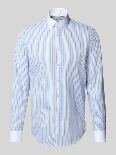 Jake*s Regular Fit Freizeithemd aus Baumwolle mit Sportmanschetten Bleu 2