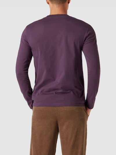 Marc O'Polo Shirt met lange mouwen van biologisch katoen Aubergine - 5