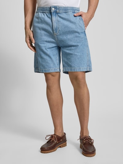 Calvin Klein Jeans Regular Fit Jeansshorts mit elastischem Bund Hellblau 4