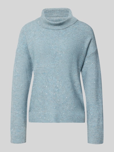 Only Oversized coltrui met pailletten, model 'ARIZONA LS SEQUINS' Rietgroen - 2