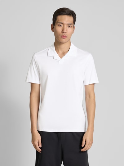 HUGO Poloshirt mit V-Ausschnitt Modell 'Dimerspolo' Weiss 4