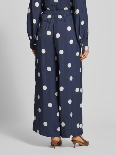 Christian Berg Woman Stoffhose aus Viskose-Mix mit elastischem Bund Dunkelblau 5