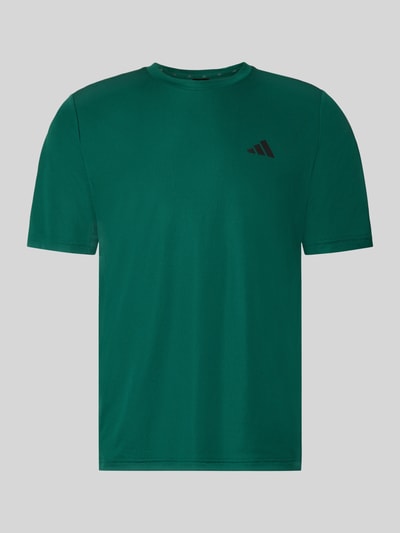 adidas Training Regular Fit Sport-T-Shirt mit Logo-Print Modell 'WE BAS T' Dunkelgruen 1