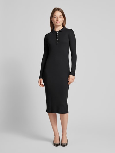 Lauren Ralph Lauren Midikleid mit Polokragen Black 4