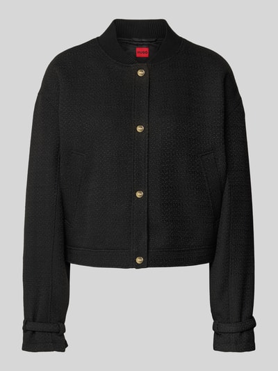 HUGO Oversized Sakko in Bouclé-Optik Modell 'ASENSE-1' Black 1