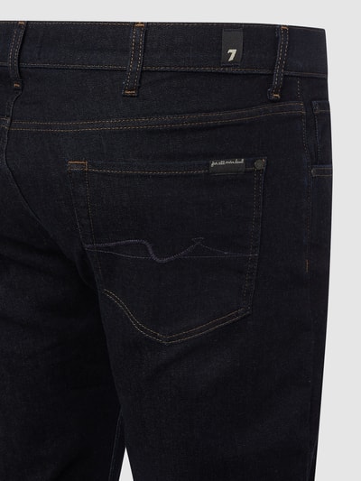 7 For All Mankind Tapered Fit Jeans mit Stretch-Anteil Modell 'Slimmy' Dunkelblau 3