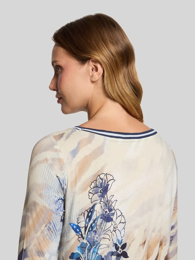 Betty Barclay Loose fit 3/4-shirt van viscosemix Beige - 6