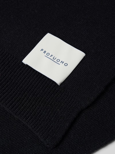 Profuomo Schal mit Label-Detail Marine 2