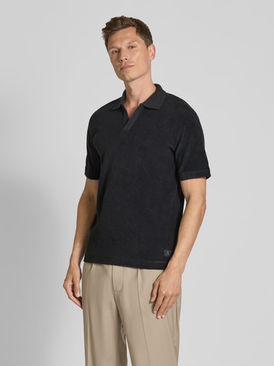 Marc O'Polo Regular Fit Poloshirt aus Baumwoll-Frottee Black 4