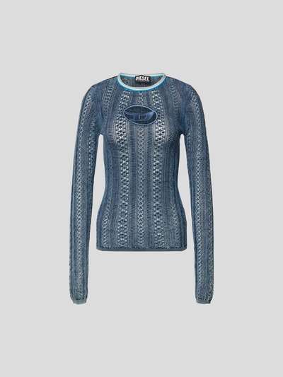 Diesel Longsleeve mit Label-Detail Anthrazit meliert 2