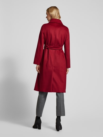 Max Mara Studio Jas met tailleriem Bordeaux - 5