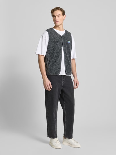 American Vintage Gilet met labeldetail, model 'HOCKTOWN' Antraciet - 1