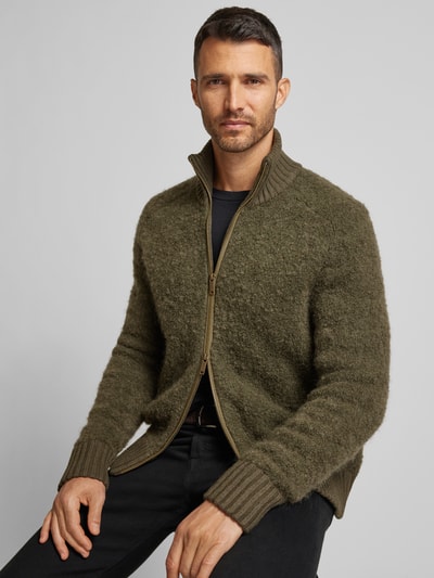 SELECTED HOMME Strickjacke mit Modell 'TED' Oliv 3