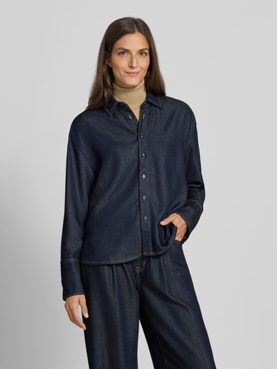 MAC Jacke mit Knopfleiste Dunkelblau 4