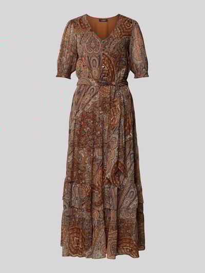 Lauren Ralph Lauren Długa sukienka z dekoltem w serek model ‘JEHONATHAN’ Écru 2