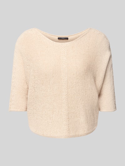 Oui Gebreide pullover met 1/2-mouwen Beige - 2