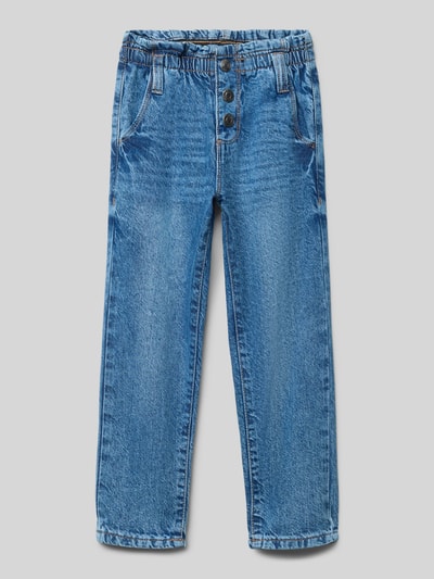 Blue Seven Jeansy o kroju straight fit z elastycznym pasem Niebieski 1
