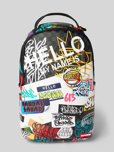 Sprayground Rucksack mit Motiv-Print Modell 'TAGGED UP' Weiss 2