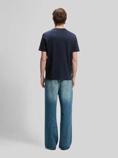HUGO Blue Regular Fit T-Shirt aus reiner Baumwolle Modell 'NESPTEE' Dunkelblau 5