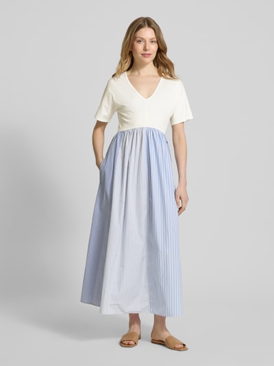 Weekend Max Mara Maxi-jurk met V-hals, model 'BRONZO' Wit - 4