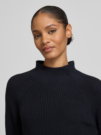 Marc O'Polo Regular Fit Strickpullover aus reiner Baumwolle Marine 3