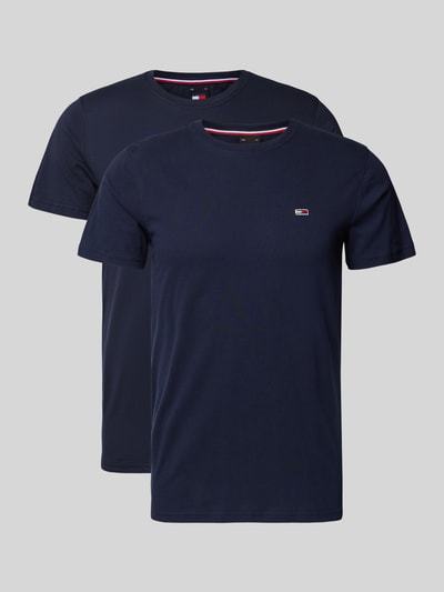 Tommy Jeans T-Shirt mit Label-Stitching Anthrazit 2