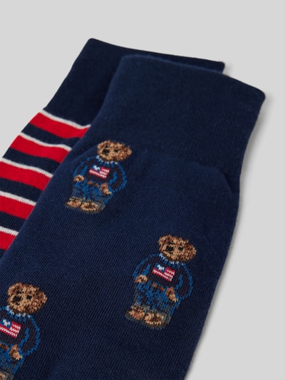 Polo Ralph Lauren Underwear Socken mit Logo-Stitching im 2er-Pack Marine 2