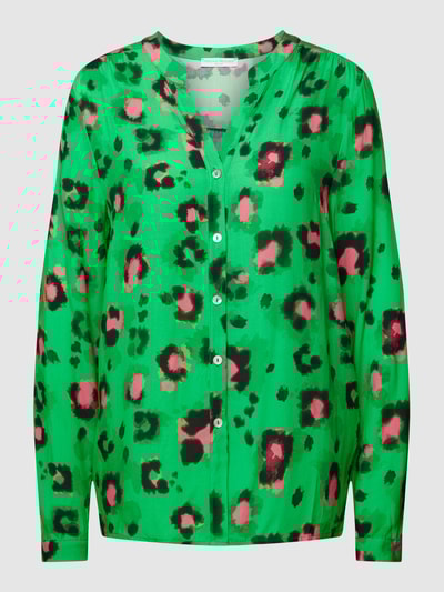 Frieda & Freddies Hemdbluse mit Animal-Print Grün 2