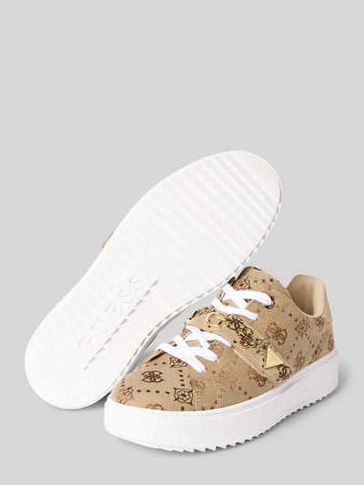 Guess Sneakers met labelapplicaties, model 'DRIFT2' Beige - 4
