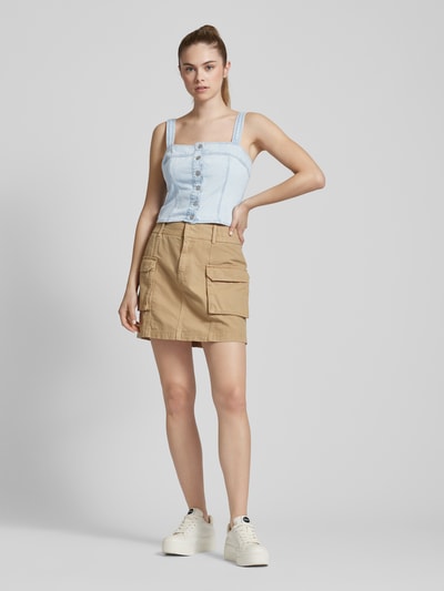 Levi's® Korte top met knoopsluiting, model 'DREA' Lichtblauw - 1