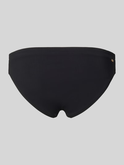 Produktfoto, Bikini-Slip mit Label-Detail Modell 'SOLID' von Barts in Schwarz, glatte Textur, Damen, Material-Mix mit Stretch-Anteil, Regular-Fit