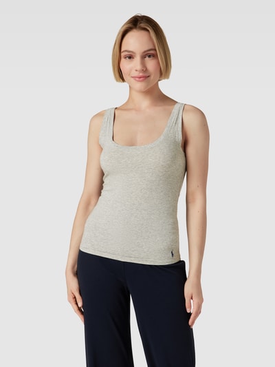 Polo Ralph Lauren Tanktop met labelstitching Lichtgrijs - 4