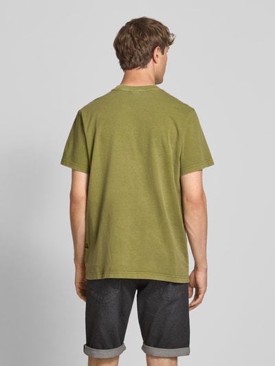 G-Star Raw T-shirt z naszywką z logo Oliwkowy 5