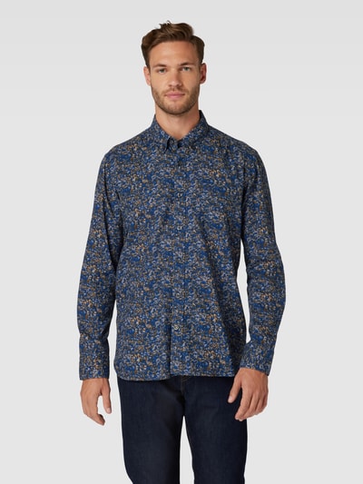 camel active Koszula casualowa o kroju regular fit z kołnierzykiem typu button down Ciemnoniebieski 4