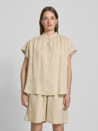 BOSS Orange Overhemdblouse met knoopsluiting, model 'Boleana' Beige - 4