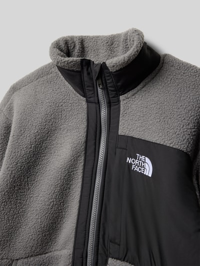 The North Face Sweatjacke mit Teddyfell Modell 'YUMIORI' Mittelgrau Melange 2