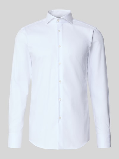 BOSS Koszula biznesowa o kroju slim fit z czystej bawełny model ‘HANK’ Biały 2