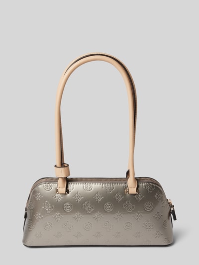 Guess Handtasche mit Label-Applikation Modell 'ARNELA' Silber 3