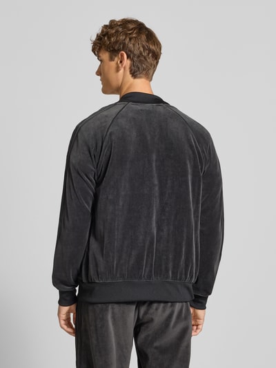 adidas Originals Bluza rozpinana z wyhaftowanym logo i zamkiem błyskawicznym dwustronnym Czarny 5