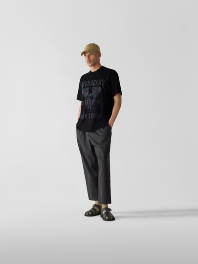 Dsquared2 T-Shirt mit Label-Prints Schwarz 1
