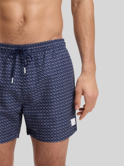 BOSS Regular Fit Badeshorts mit Logo-Patch Modell 'VIBE' Rosa 2